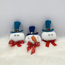 Load image into Gallery viewer, Christmas Brooch Claus, Snow, Reindeer, Elf and Ginger  - Tree Ornaments