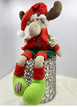 Load image into Gallery viewer, Phillip the sitting Moose - Reindeer and Moose